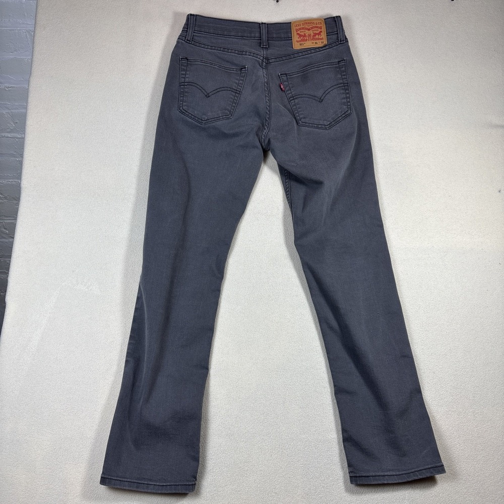 Levi's Men's Gray 511 Slim Fit Straight Leg Denim Jeans - 31x32 - Picture 5 of 7